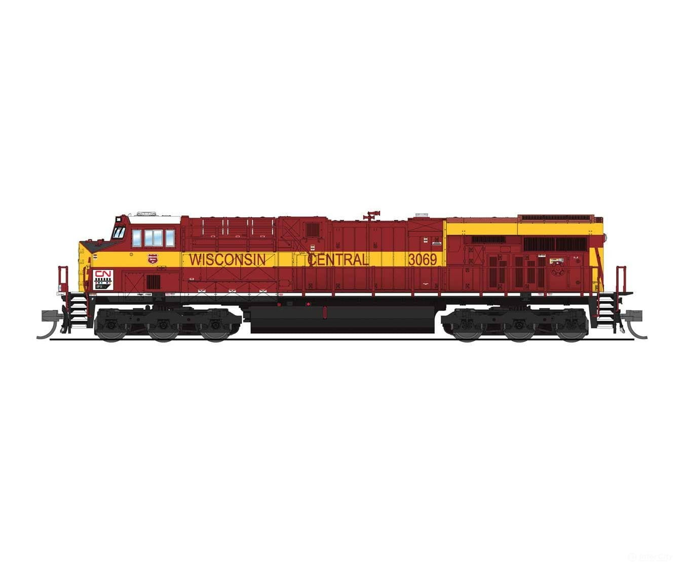 Broadway Limited Imports N 8612 Ge Es44Ac - Sound & Dcc Paragon4(Tm) Canadian National #3069