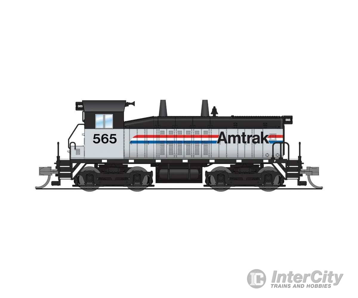 Broadway Limited Imports N 9340 EMD SW7 - Sound and DCC - Paragon4(TM) - Amtrak #565 (Phase III silver black red white