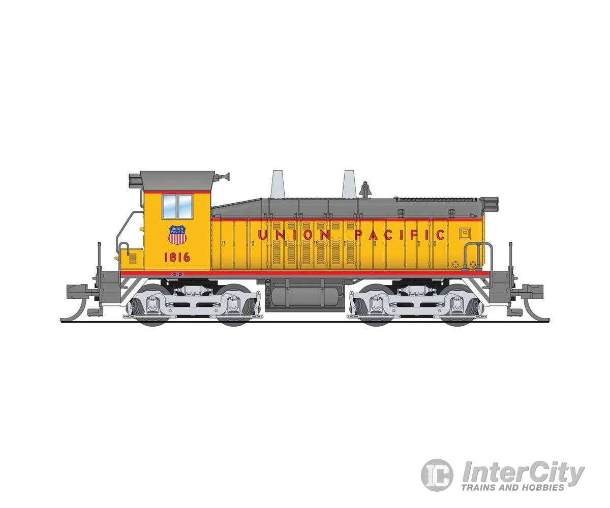 Broadway Limited Imports N 9350 EMD SW7 - Sound and DCC - Paragon4(TM) - Union Pacific #1816 (Armour Yellow gray red