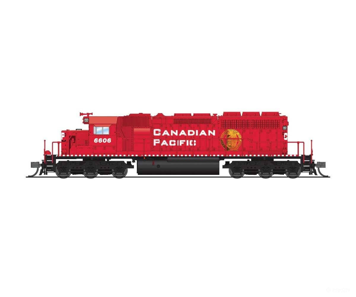 Broadway Limited Imports N 9464 EMD SD40-2 Low Nose - Sound and DCC - Paragon4 - Canadian Pacific #6606 (red white