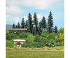 Busch 3596 Shrub Mat - Spring 4-3/4 X 3-1/8 1-3/8’ 12 8 3.5Cm Trees & Vegetation