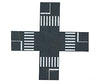 Busch 7075 N Street Pedestrian Crossing - Self Adhesive For 1 - 9/16’ 40Mm Other Scenery