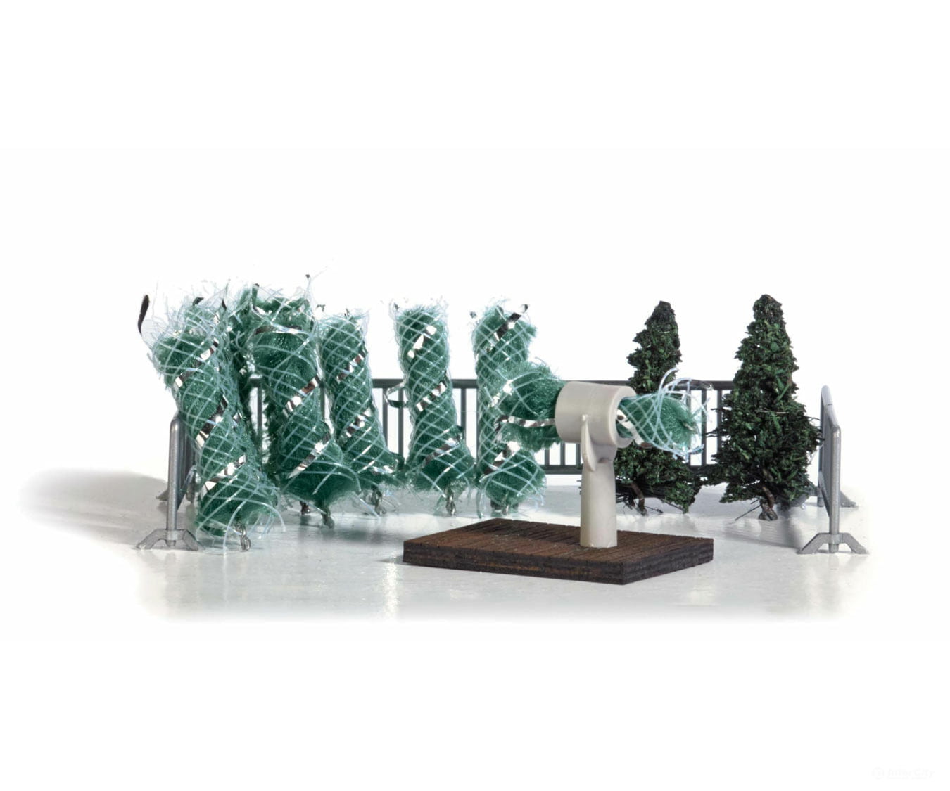 Busch Gmbh & Co Kg Ho 1182 Christmas Tree Lot Miniature Scene Scenery Details