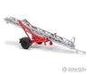 Busch Gmbh & Co Kg Ho 59960 Fire Ladder Trailer - Assembled -- Red Silver Cars Trucks