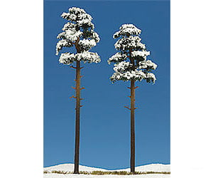 Busch Gmbh & Co Kg Ho 6156 Snow Covered Tree Pkg(2) -- 7-11/16 8-1/4 195Mm 210Mm Trees Vegetation