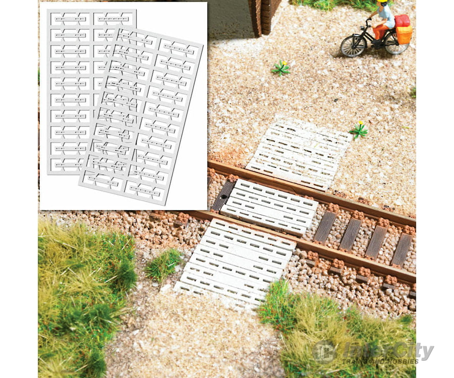 Busch Gmbh & Co Kg Tt 8794 Concrete Pedestrian Grade Crossing -- Kit - Each Piece: 1.7 X.2Cm