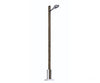 Busch HO 4134 Streetlight w/Real-Wood Mast - With Teardrop Light Housing (silver) - 3-1/2’’ 9cm Tall Lights &
