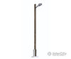 Busch HO 4134 Streetlight w/Real-Wood Mast - With Teardrop Light Housing (silver) - 3-1/2’’ 9cm Tall Lights &
