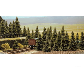 Busch N 6572 Pine Trees - 1-3/16 to 2-3/8’’ 3 to 6cm pkg(60) - Trees & Vegetation