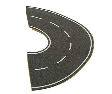 Busch 7099 Street Curve -- Matches 1-1/2 4Cm Wide Lane 4-3/4 12Cm Diameter Other Scenery