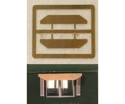 Cal Scale HO 535 Diesel Sun Shade Etched Brass Parts