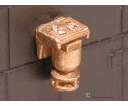 Cal Scale HO 627 Graham White Electric Bell w/Mounting Bracket - Lost Wax Brass Casting Detailing Parts