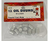Campbell Scale Models HO 252 Silver Oil Drums - pkg of 12 Scenery Details