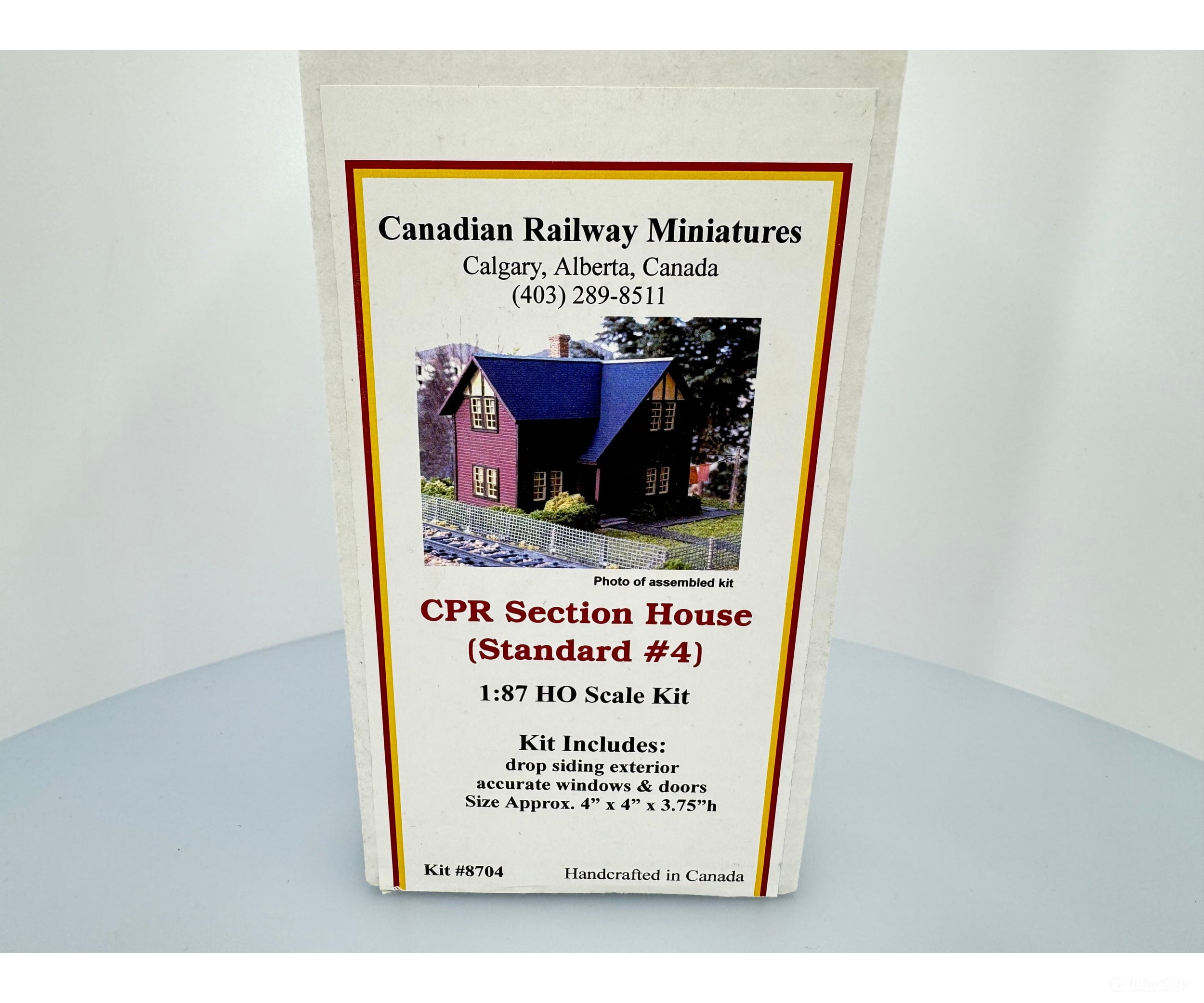 Canadian Railway Miniatures 8704 Ho Cpr Section House Standard #4 Kit Structures