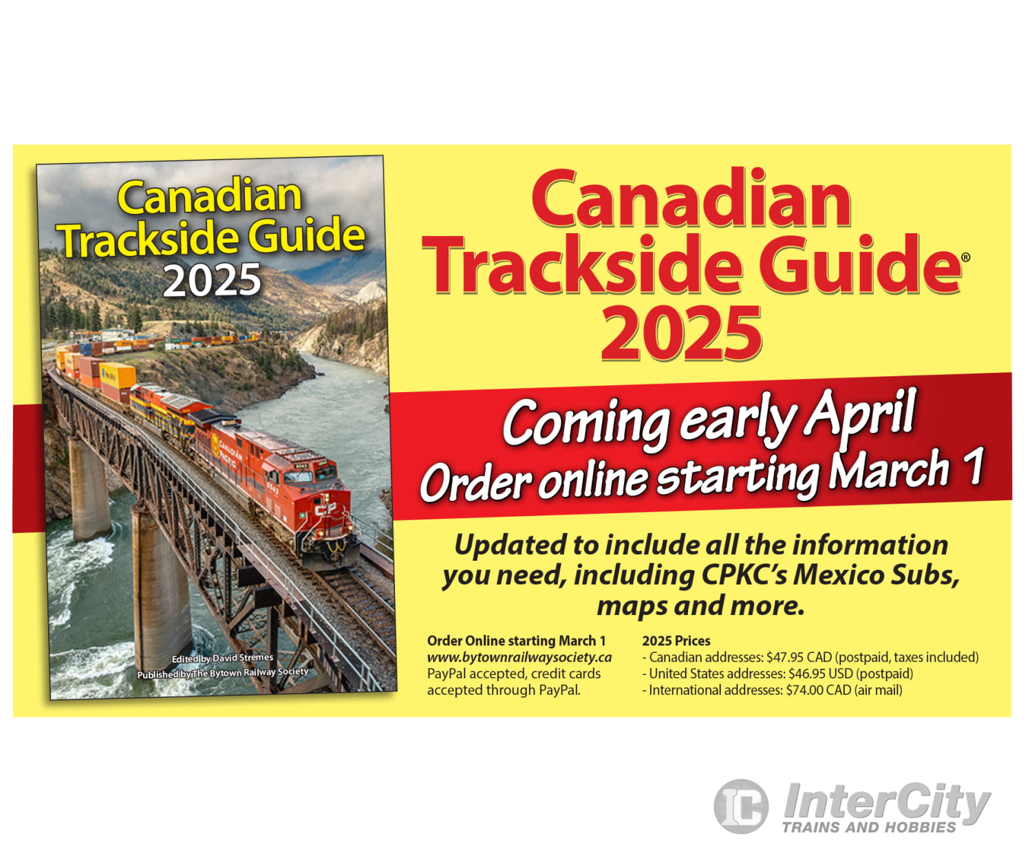 Canadian Trackside Guide 2025 - Bytown Railway Society Books