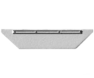 Cannon & Company HO 1551 EMD Cab Sunshades - Razor-Edge Style with Reinforcing Bracket pkg(8) - Parts