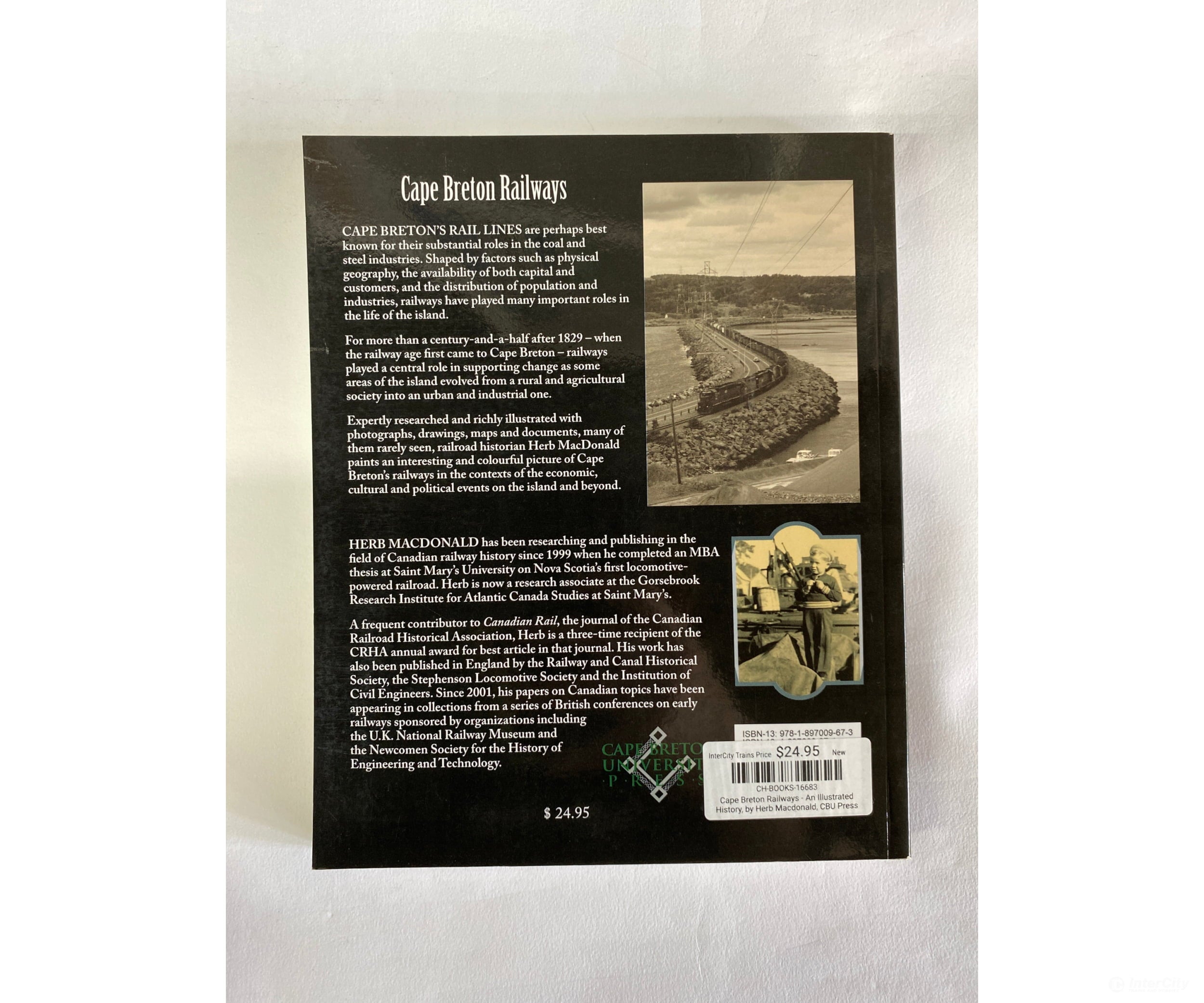 Cape Breton Railways - An Illustrated History By Herb Macdonald Cbu Press Books