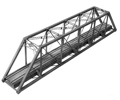 Central Valley 1902 150’ Single-Track Pratt Truss Bridge -- Kit - 20-5/8’’ 52.5cm Structures
