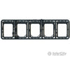 Central Valley N 1814 150 Bridge Details (Unpainted Plastic) -- Cross Bearer & Braces Tunnels