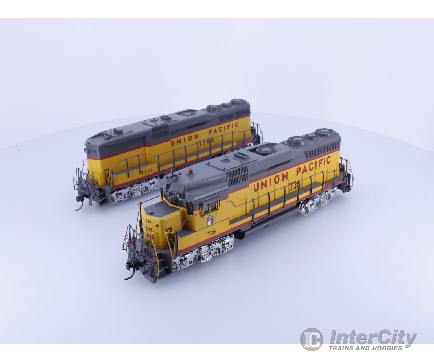 Challenger Imports Ltd. 2167.1 HO Brass Custom Painted GP-30 A & B Diesel Locomotive Set Union Pacific (UP) 726/738B