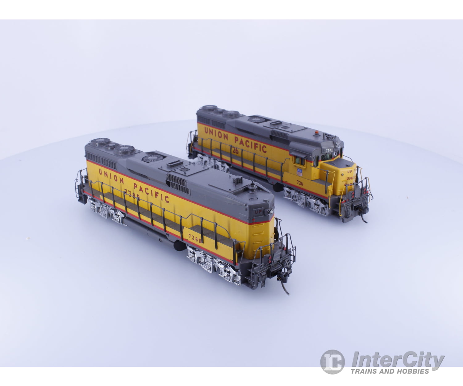 Challenger Imports Ltd. 2167.1 HO Brass Custom Painted GP-30 A & B Diesel Locomotive Set Union Pacific (UP) 726/738B