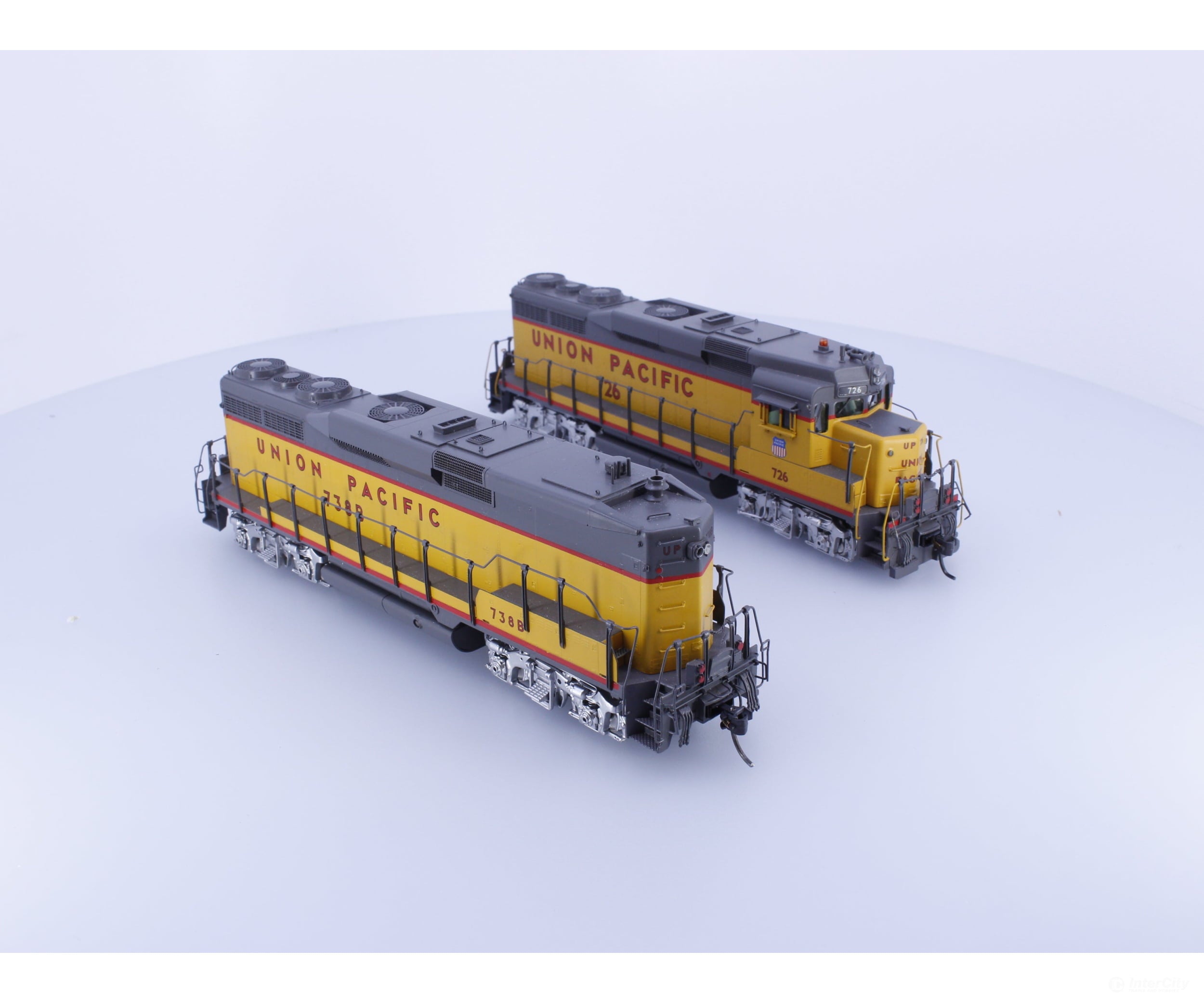 Challenger Imports Ltd. 2167.1 HO Brass Custom Painted GP-30 A & B Diesel Locomotive Set Union Pacific (UP) 726/738B