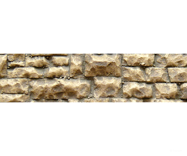 Chooch Enterprises Flexible Random Stone Wall W/Self - Adhesive Backing - Medium Stones 13 X 3 -