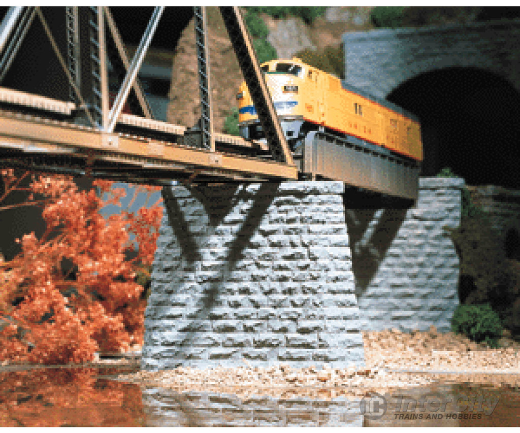 Chooch Enterprises N 9830 Cut Stone Bridge Pier 2-Pack - 2-1/2 x.5 x 2’’ 6.4 x 1.27 x 5.1cm Tunnels & Bridges