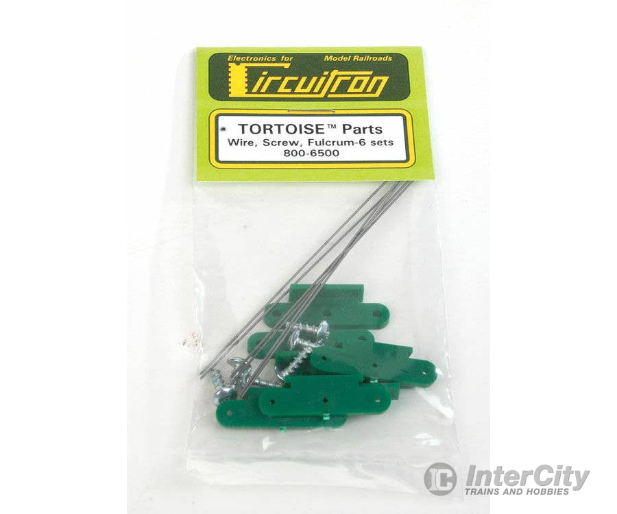 Circuitron A 6500 Tortoise(TM) Switch Machine Replacement Parts - Spring Wire Retaining Screws & Fulcrum - 6 Sets Track