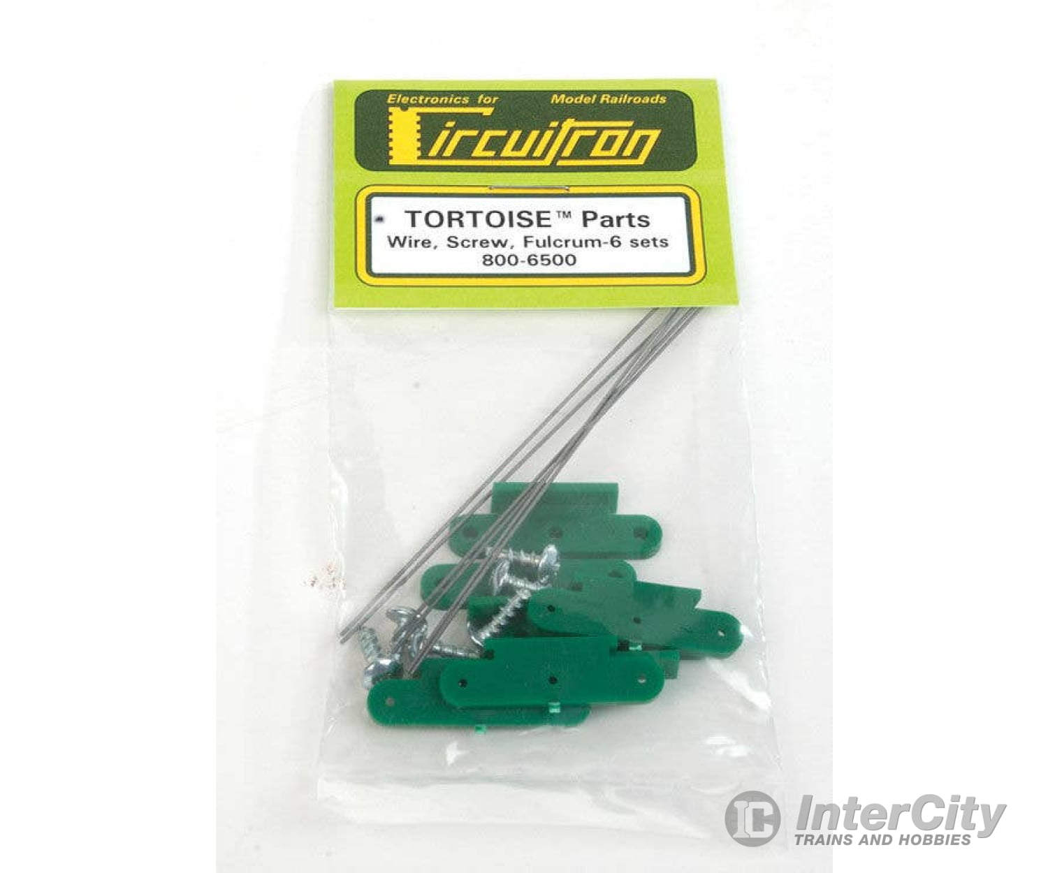 Circuitron A 6500 Tortoise(TM) Switch Machine Replacement Parts - Spring Wire Retaining Screws & Fulcrum - 6 Sets Track