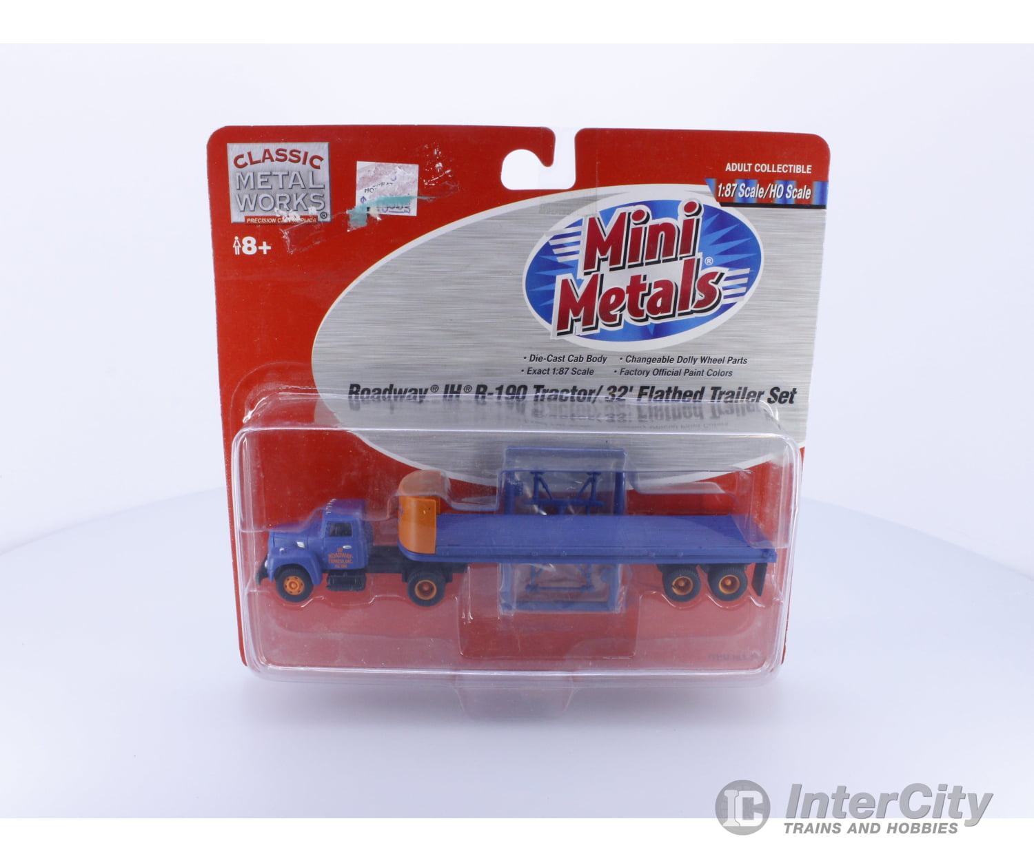 Classic Metal Works 31122 HO Roadway IH R-190 Tractor/32’ Flatbed Trailer Set (#1) Cars & Trucks