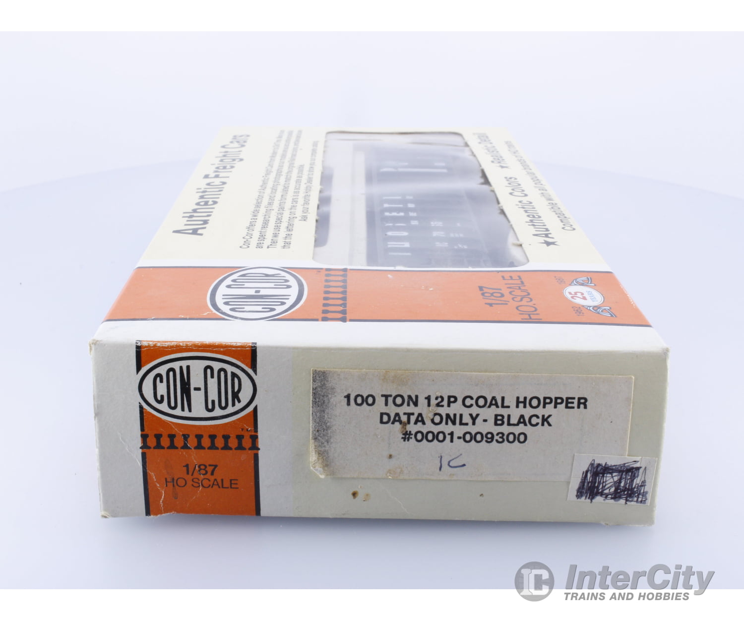 Con Cor 0001-009300 Ho 100 Ton 12P Coal Hopper Data Only - Black Illinois Central (Ic) 78565