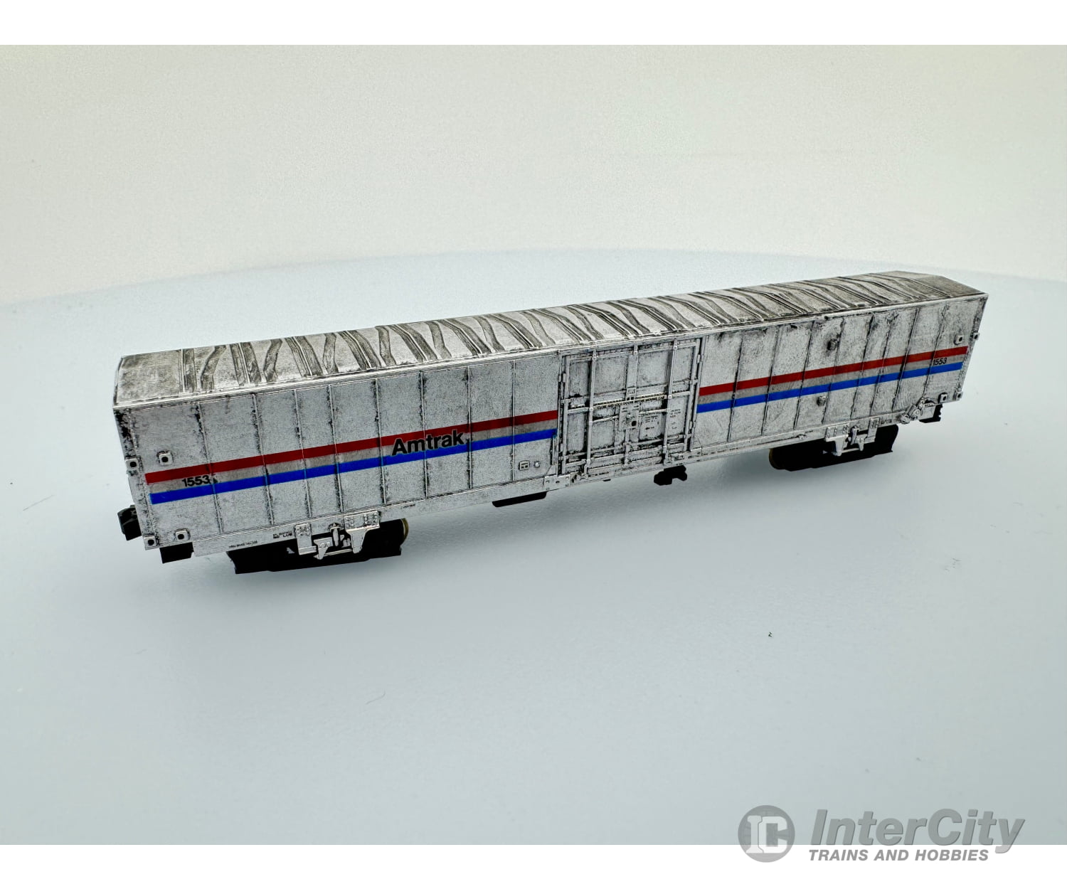 Con Cor 0001 1-4683-1 N Usps 60 Ft Material Handling Car (Chalk Weathered) Amtrak (Amtk) 1553