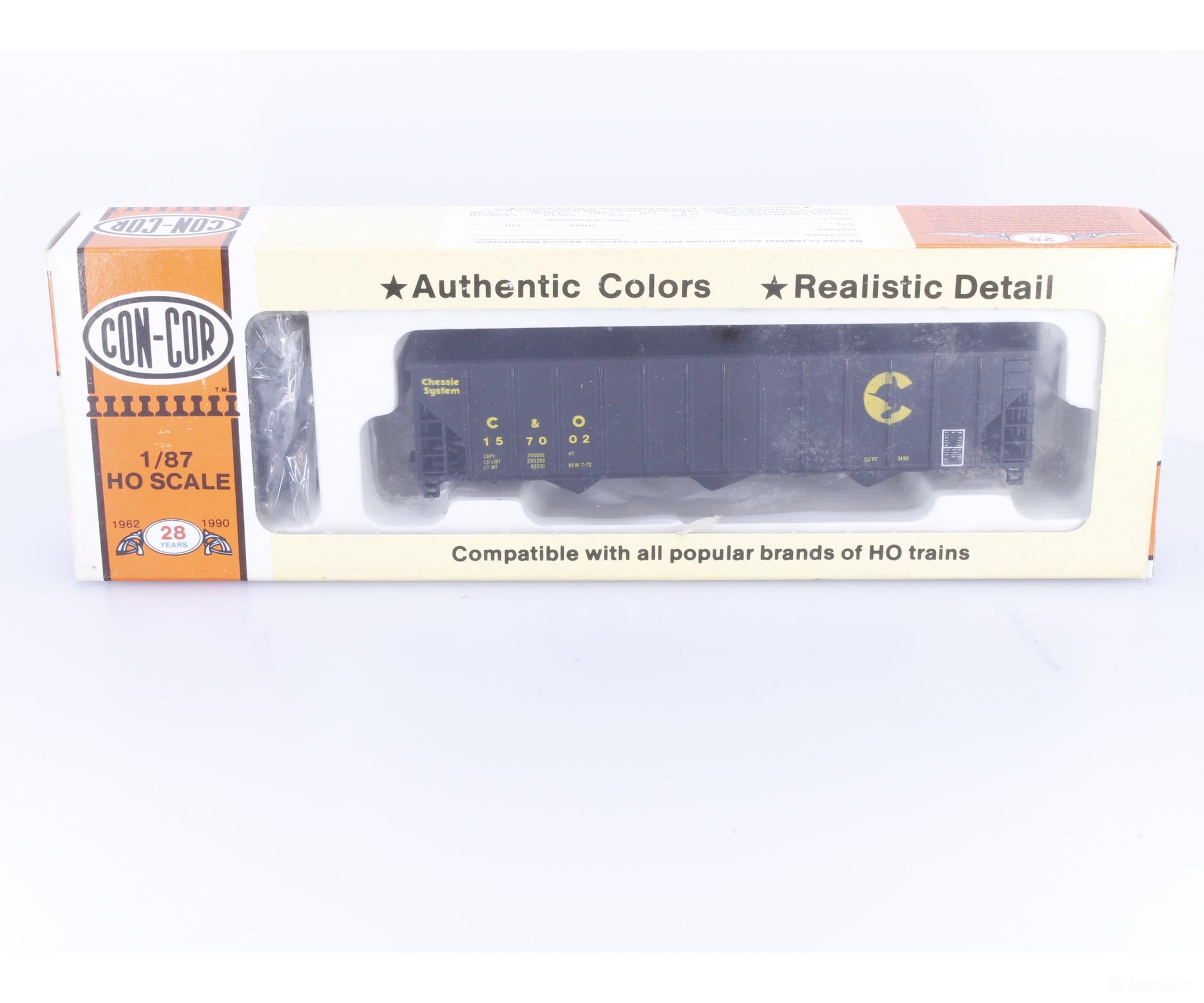Con Cor 0001-504 HO 100 Ton Hopper Kit Chesapeake and Ohio (CO) 157002 - Freight Cars