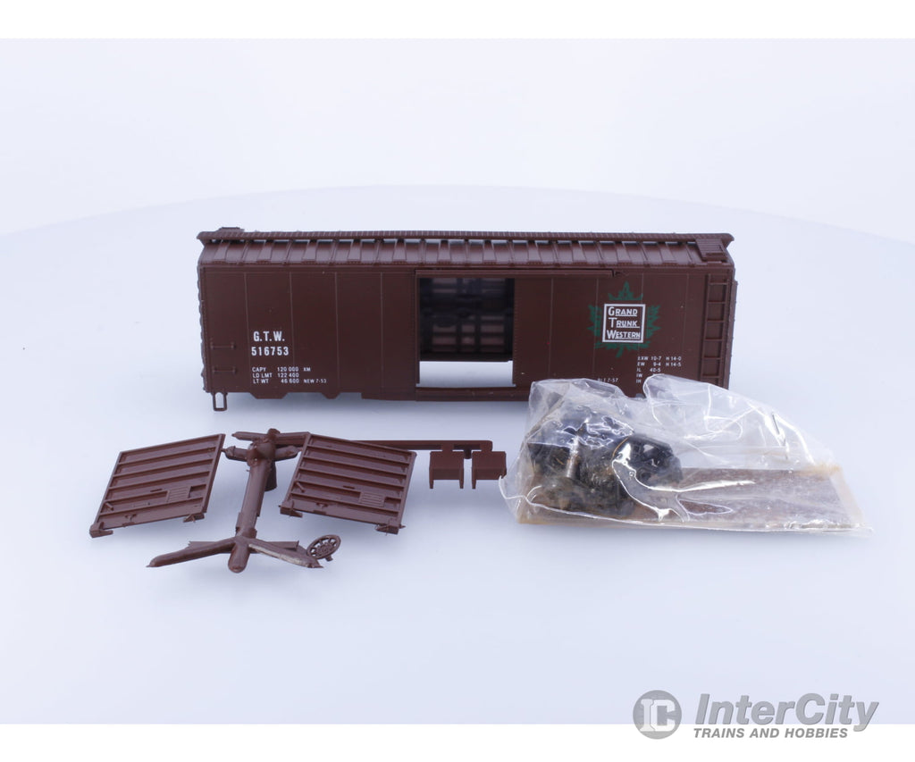 Con Cor 0001-9410 Ho Ps-1 Boxcar Kit Grand Trunk Western (Gtw) 516753 Freight Cars