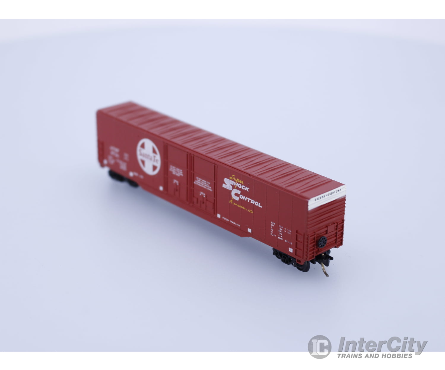 Con Cor 00015551 N 60 ft Boxcar Car 4 Santa Fe (SF) 37741 Freight Cars