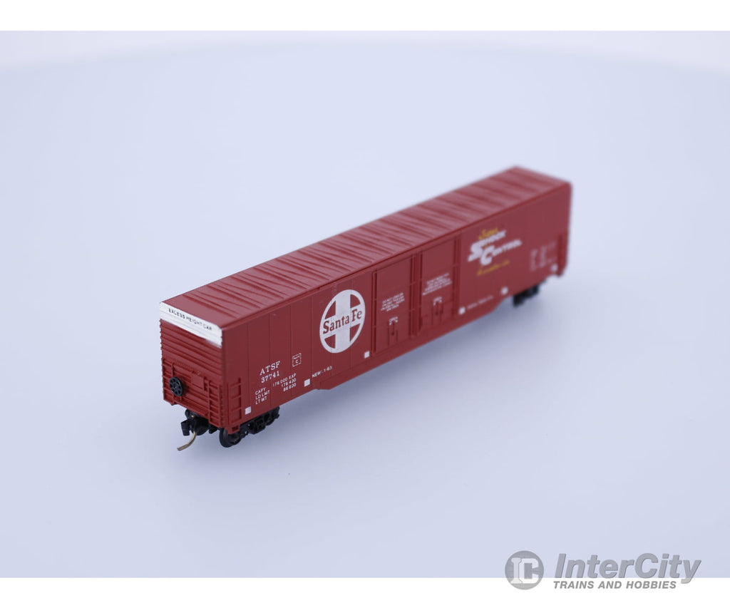 Con Cor 00015551 N 60 ft Boxcar Car 4 Santa Fe (SF) 37741 Freight Cars