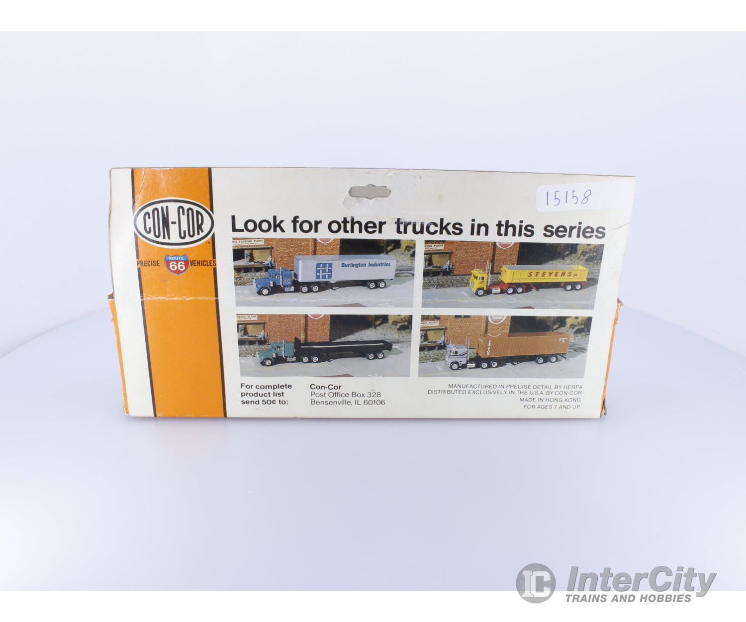 Con Cor 0004-001005 HO Roadway Tractor Trailer Roadway Express Freight Loads & Containers