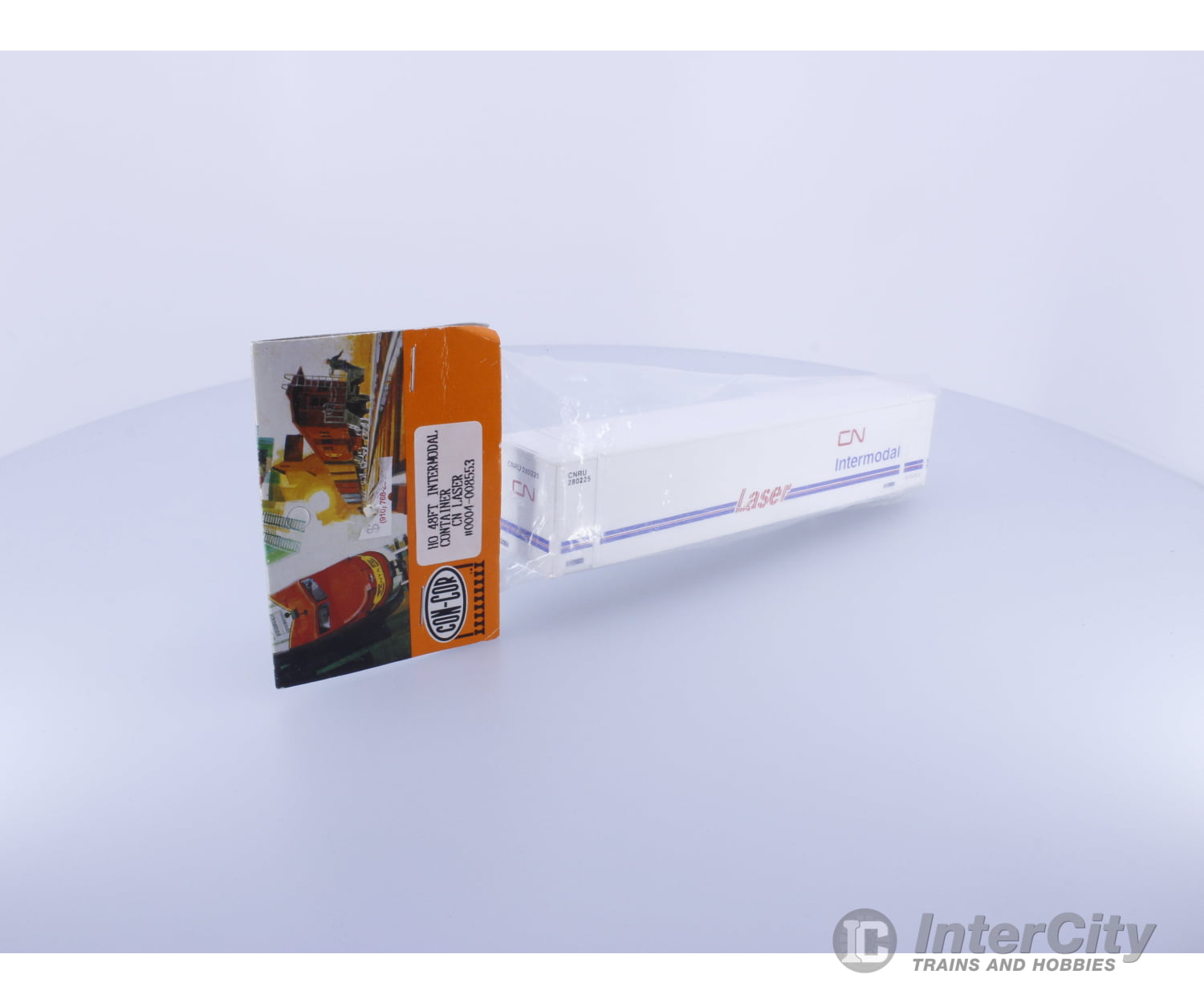 Con Cor 0004-008553 HO 53’ Container Laser CN Intermodal Cars & Trucks