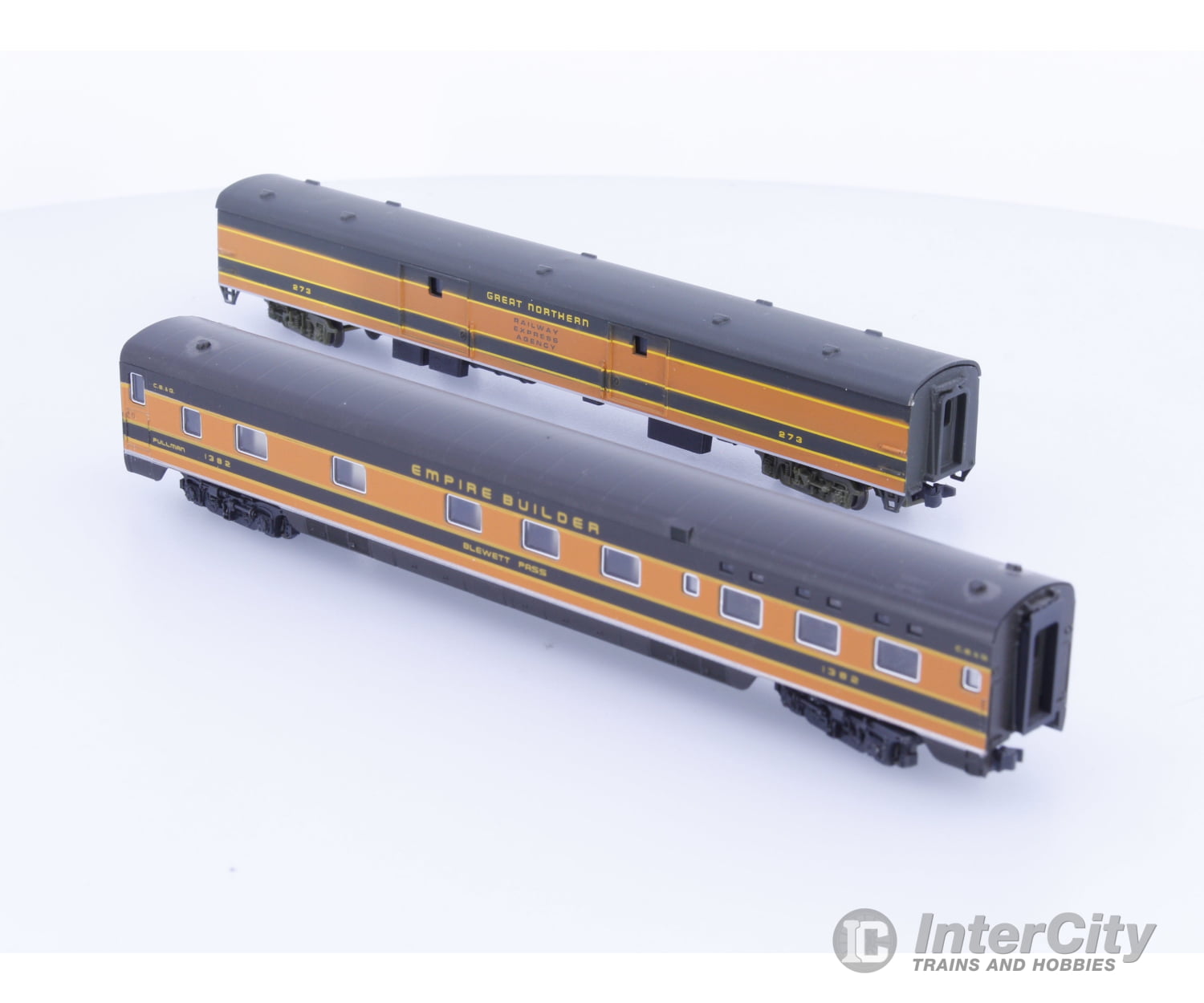 Con Cor GNPCBC N Empire Builder One Passenger Car One Baggage Express Car Great Northern (GN) 273,Blewett Pass