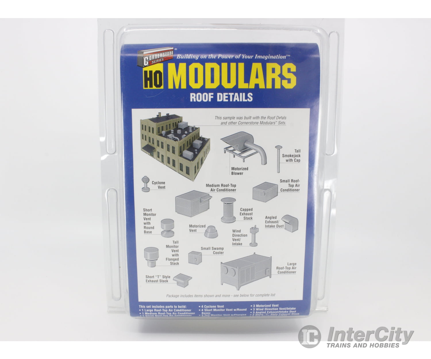 Cornerstone Series 933-3733 Ho Modulars Roof Details Kit Structures