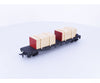 Cox 6152-1 HO Flat Car with 2 Lumber Loads Atchison Topeka and Santa Fe (ATSF) 94138 - Freight Cars