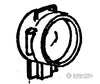 Custom Finishing HO 341 Parts for Budd Rail Diesel Cars (RDC) - Door-Mounted Signal Lights 1 Pair Parts