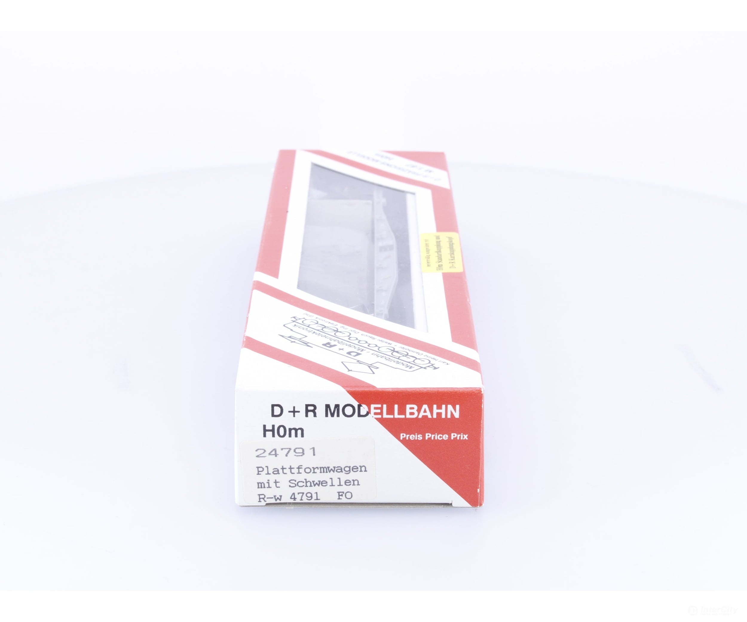 D + R Modellbahn 24791 HOm RhB Flat Car with Wood Pallet Load Rw4791 - European Freight Cars