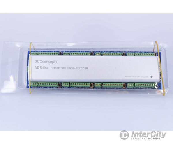 DCC Concepts ADS-8sx HO DCC/DC Solenoid Decoder DCC Accessories