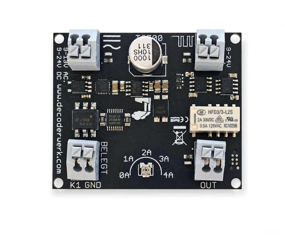 Decoderwerk 00201 5A reversing loop module (analog & digital) protocol-independent with occupancy detection and RailCom