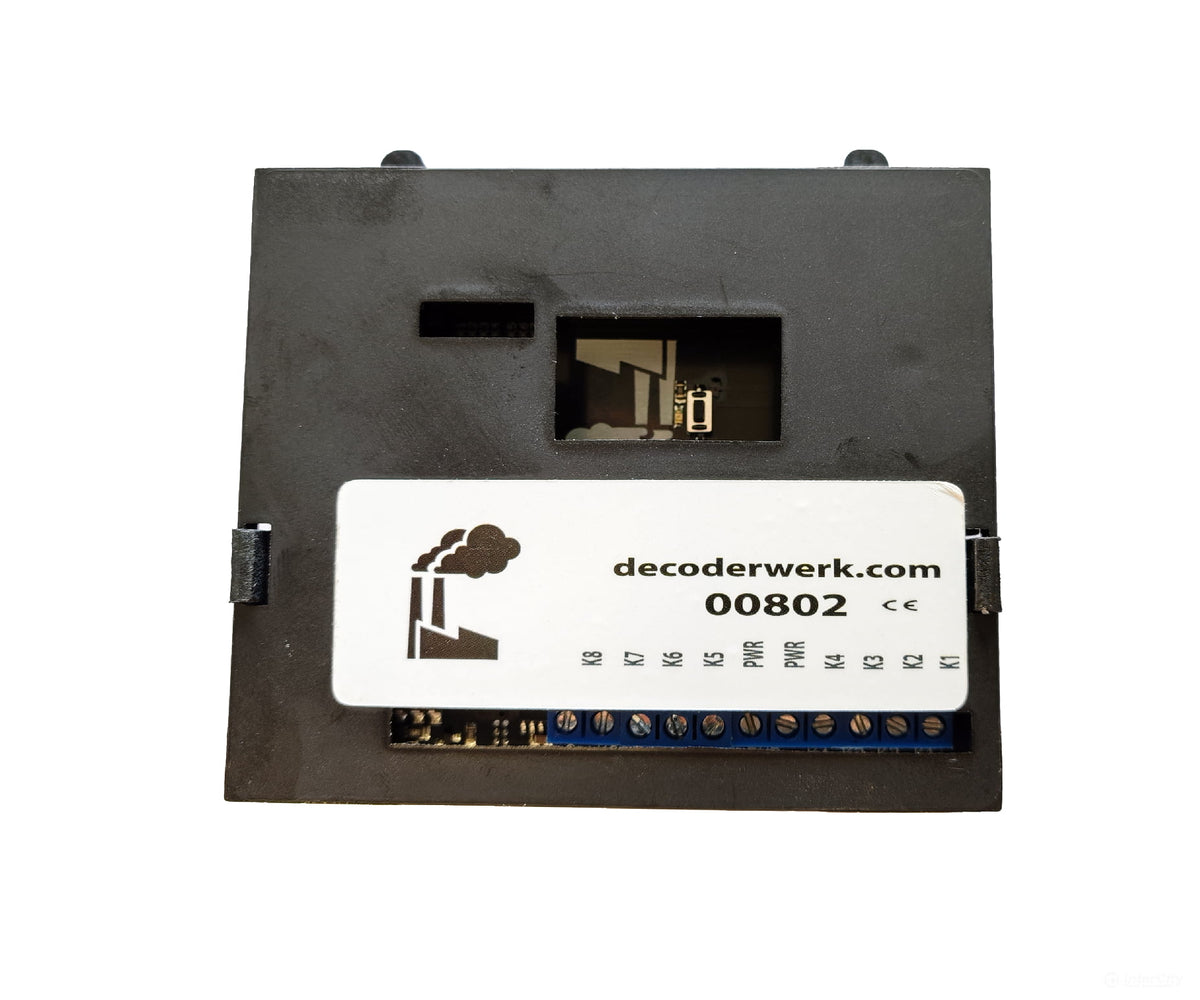 Decoderwerk 00802 8-channel occupancy detector (2-rail & 3-rail) 3A per channel (RS/LocoNet/S88) (LocoNet + S88