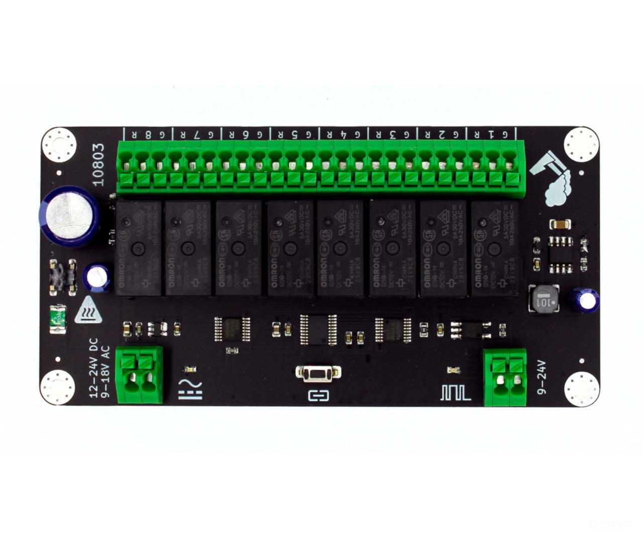 Decoderwerk 10803 8-channel relay decoder for switching various loads using 8 changeover relays (DCC + Motorola)