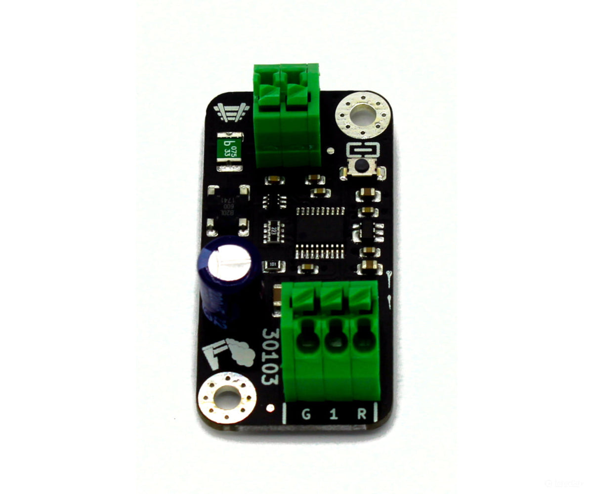 Decoderwerk 30103 1-channel turnout decoder suitable for all solenoid-operated drives (DCC + Motorola) - Stationary