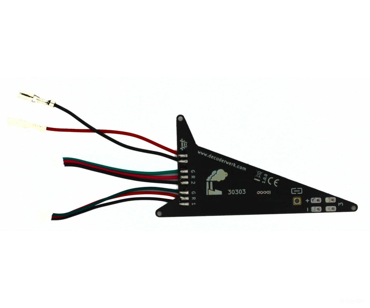 Decoderwerk 30303 C-Track 3-way turnout decoder for installation in Trix and Märklin 3-way turnouts with lantern output